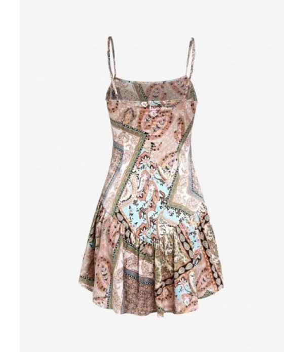 Cami Bandana Paisley Print Mini Sundress